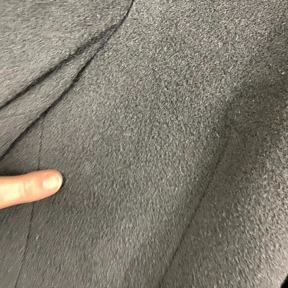 Chaps 100% Camel Hair Blazer Suit Jacket Men's Size 46R Black Single-Breasted - Picture 5 of 15